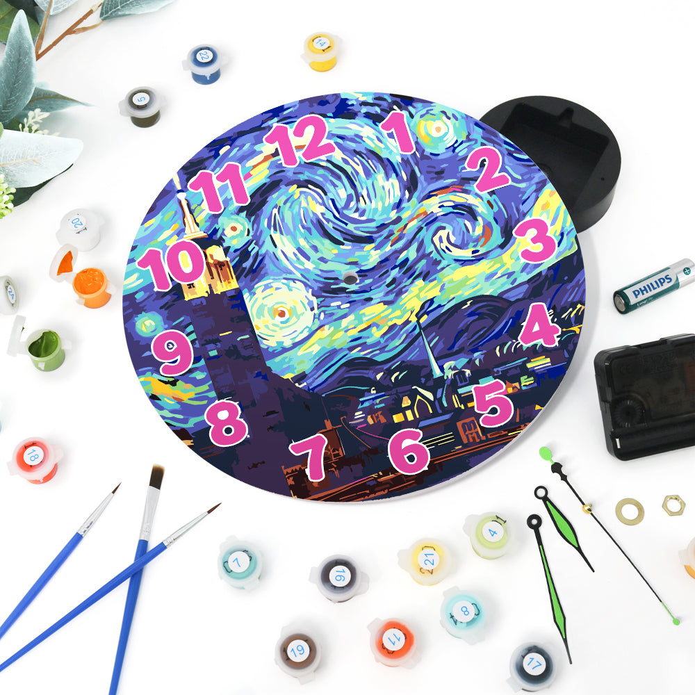 Paint the Moment – Starry Night Clock Kit