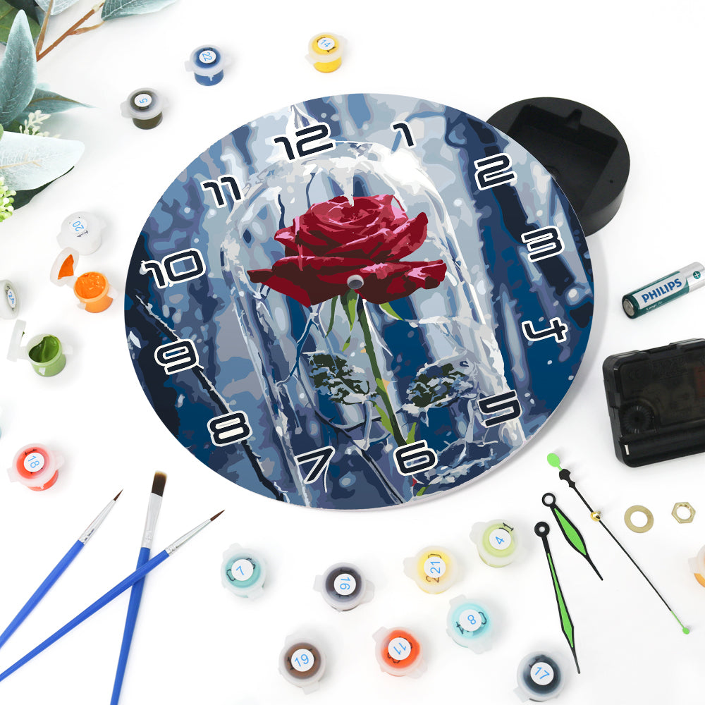 Paint the Moment – Enchanted Rose Clock Kit