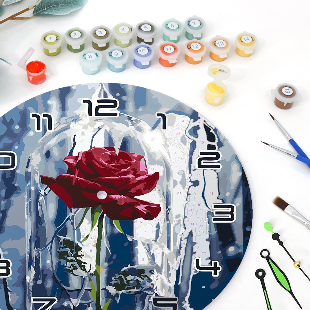 Paint the Moment – Enchanted Rose Clock Kit
