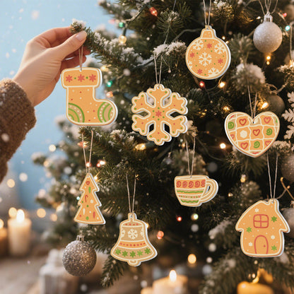 Cozy Christmas Cookie - Style Paintable Ornaments