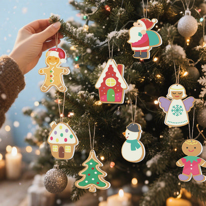 Gingerbread Village Paintable Ornaments