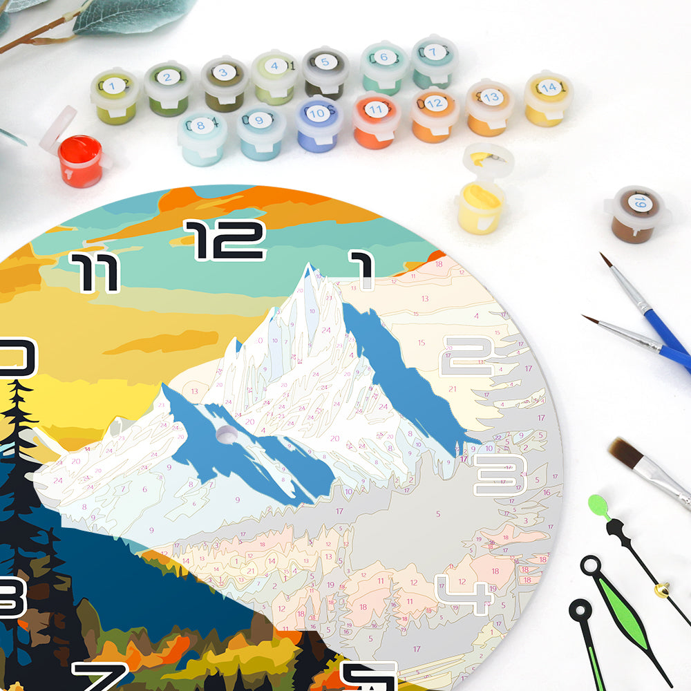 Paint the Moment – Mountain Majesty Clock Kit