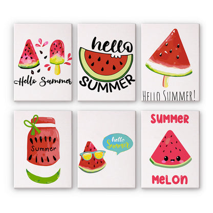Sweet Summer Melons 6 Pack Mini Paint by Numbers Kit