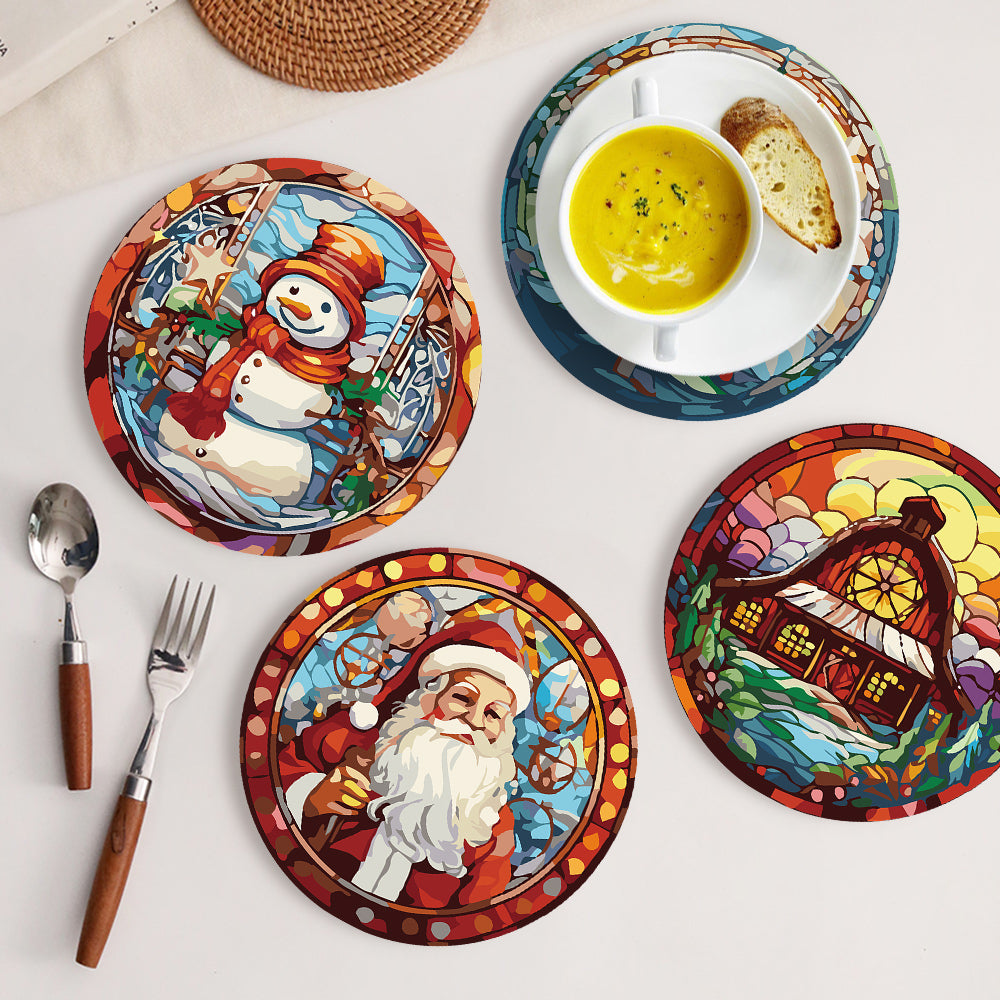 6 Piece Christmas Placemat Set 20cm V1