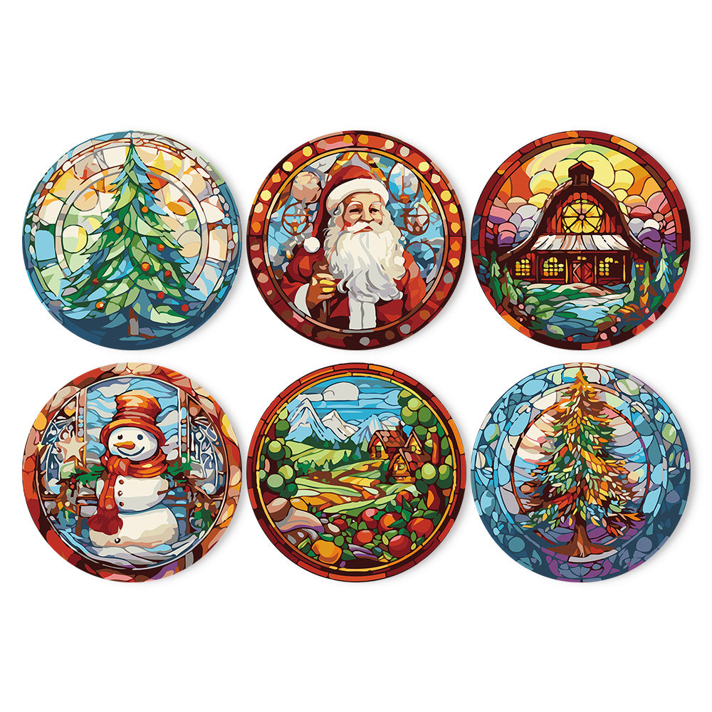 6 Piece Christmas Placemat Set 20cm V1