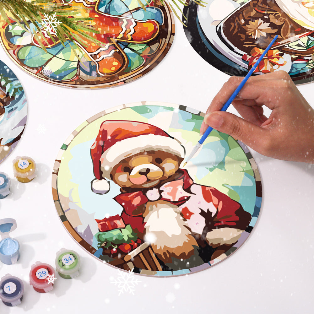 6 Piece Christmas Placemat Set 20cm V2