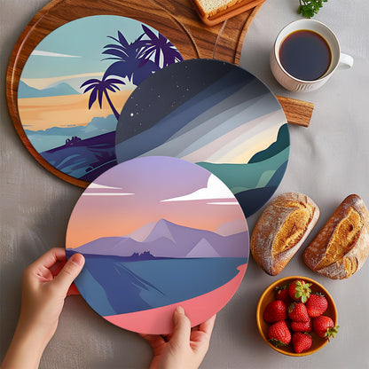 6 Piece Christmas Placemat Set 20cm - Set 3