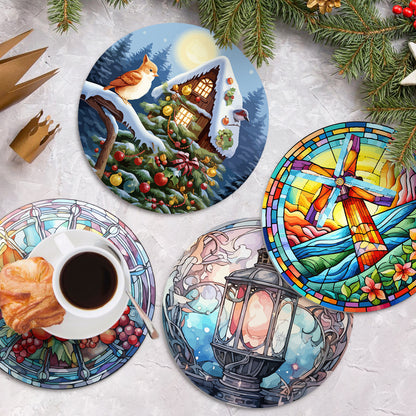 6 Piece Christmas Placemat Set 20cm - Set 6