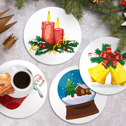 6 Piece Christmas Placemat Set 20cm - Set 24