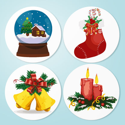 6 Piece Christmas Placemat Set 20cm - Set 24