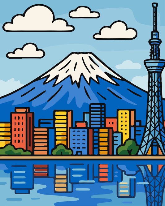 Fuji Tokyo Skyline Set 4
