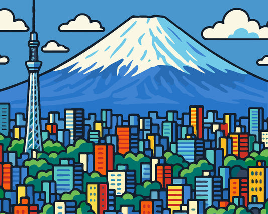 Fuji Tokyo Skyline Set 5