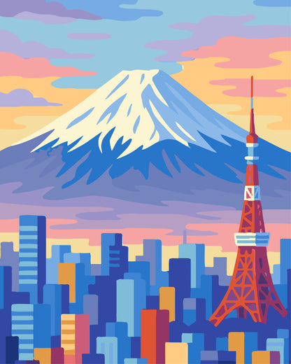 Fuji Tokyo Skyline Set 6