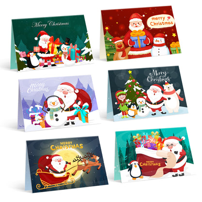 6 Assorted Christmas Cards - 1