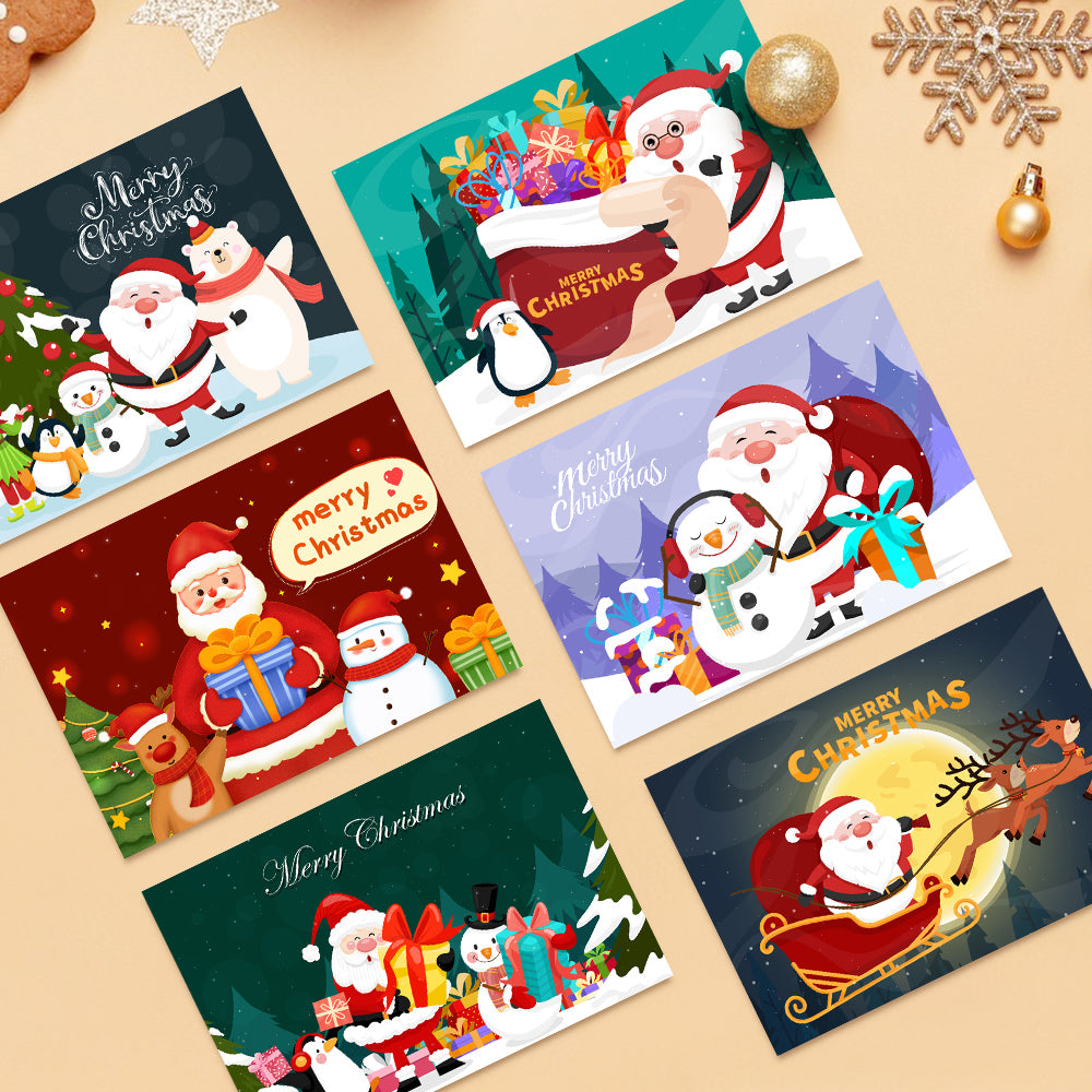 6 Assorted Christmas Cards - 1