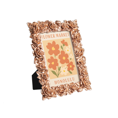 Honolulu Flower Market framed mini paint by numbers featuring tropical flowers in a colorful island-inspired design