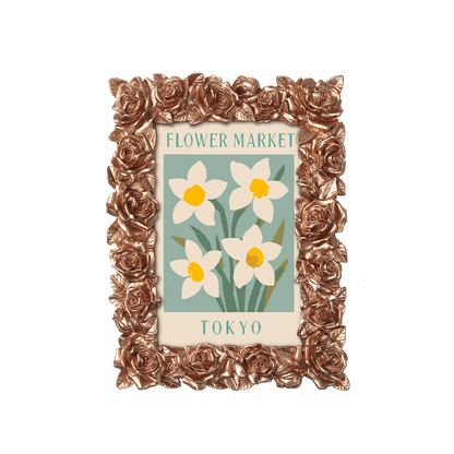 Tokyo Flower Market framed mini paint by numbers featuring elegant floral design inspired by Japanese aesthetics