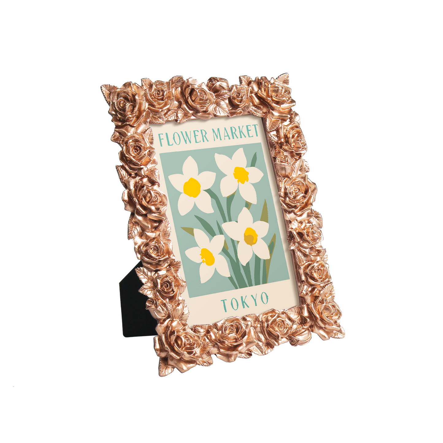 Tokyo Flower Market framed mini paint by numbers featuring elegant floral design inspired by Japanese aesthetics