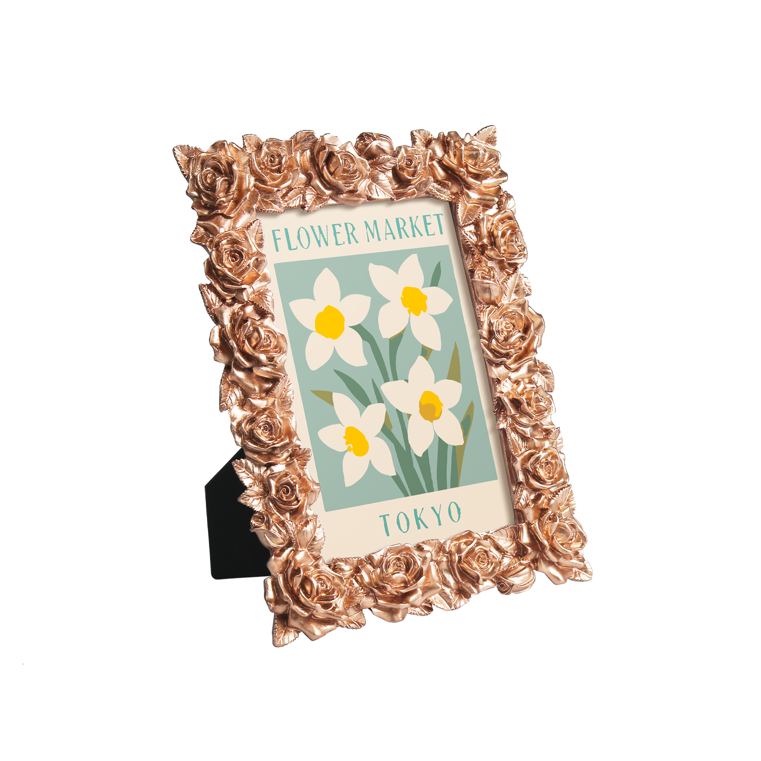 Tokyo Flower Market framed mini paint by numbers featuring elegant floral design inspired by Japanese aesthetics