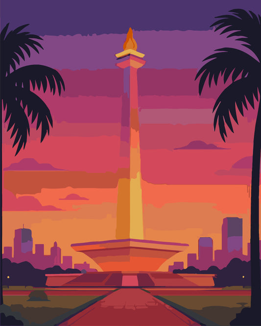 National Monument Jakarta Monas Set 1
