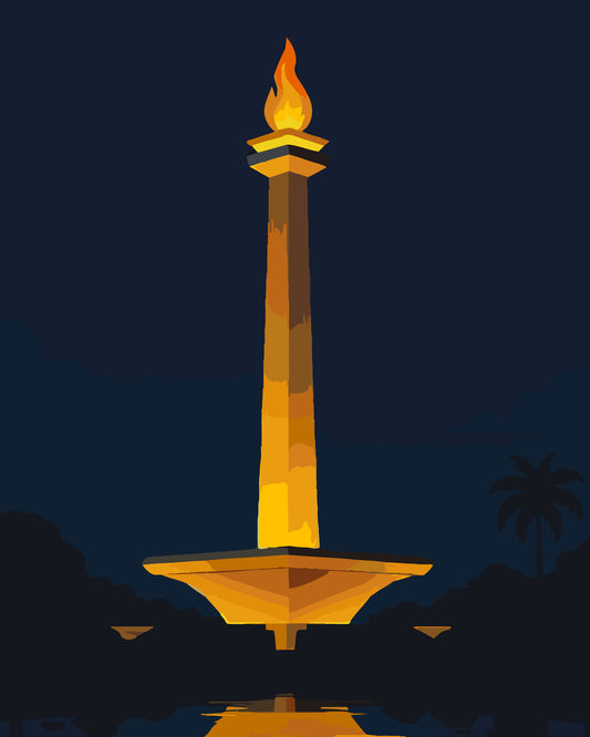 National Monument Jakarta Monas Set 2