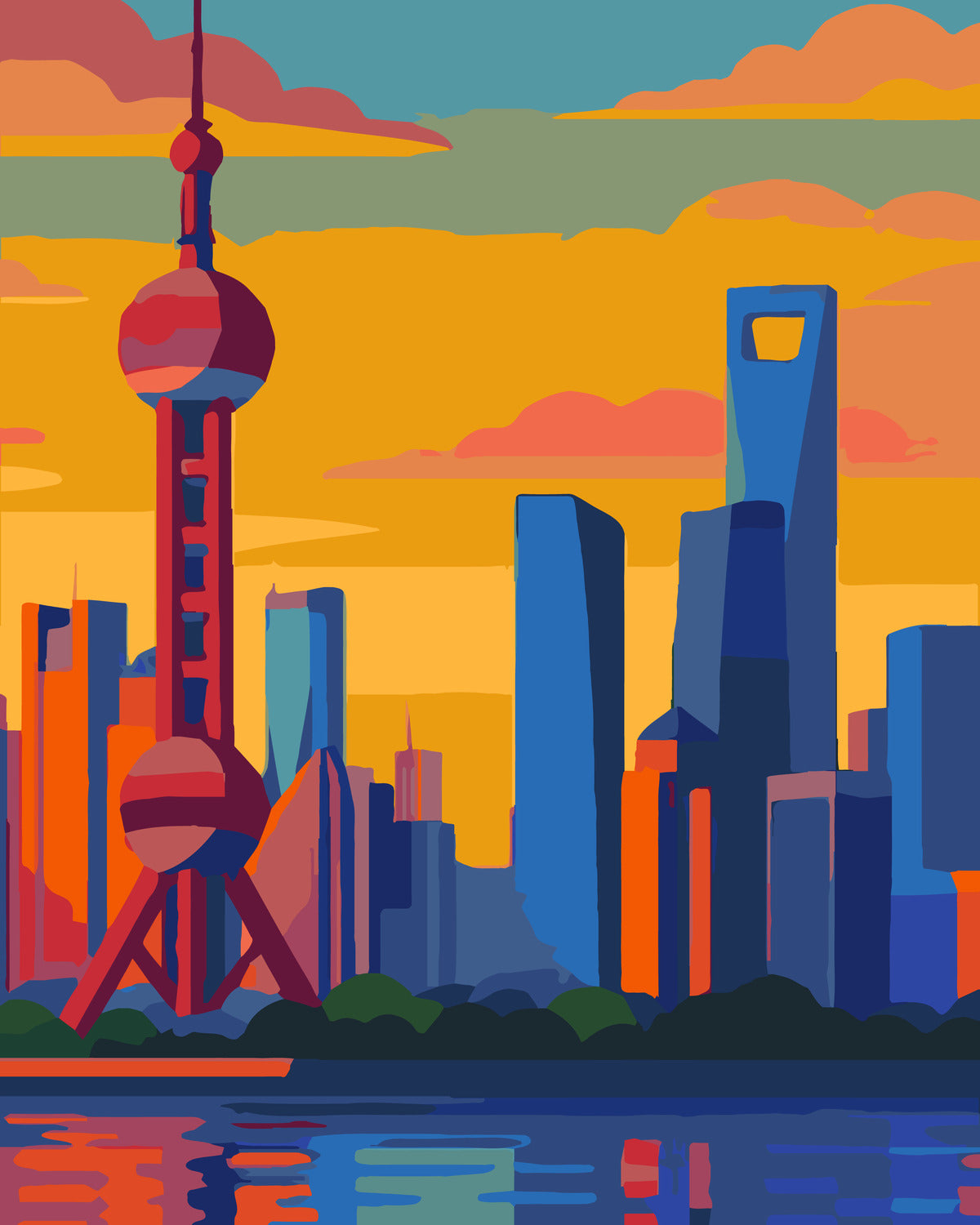 Oriental Pearl Tower Set 2
