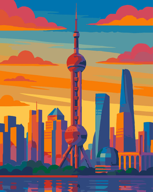 Oriental Pearl Tower Set 3