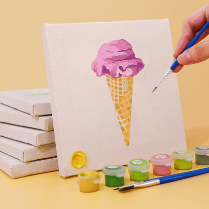 Ice Cream and More 6 Pack Mini Paint by Numbers Kit