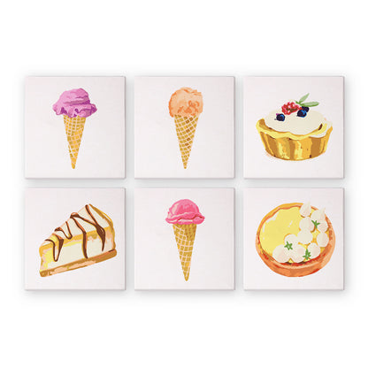 Ice Cream and More 6 Pack Mini Paint by Numbers Kit