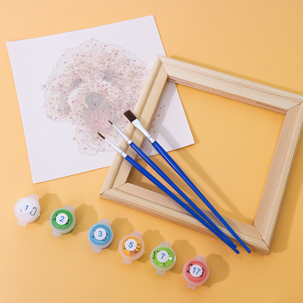 Puppy Faces 6 Pack Mini Paint by Numbers Kit