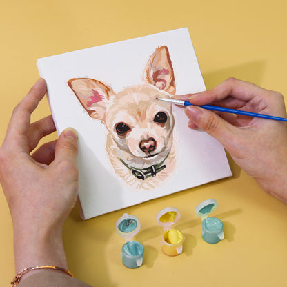 Puppy Faces 6 Pack Mini Paint by Numbers Kit