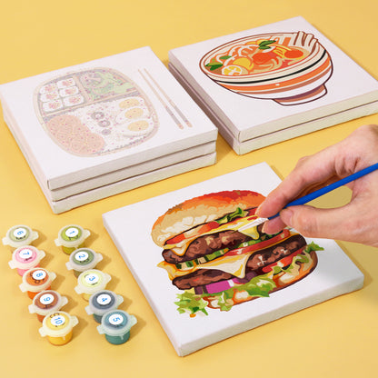 Tasty Bites 6 Pack Mini Paint by Numbers Kit