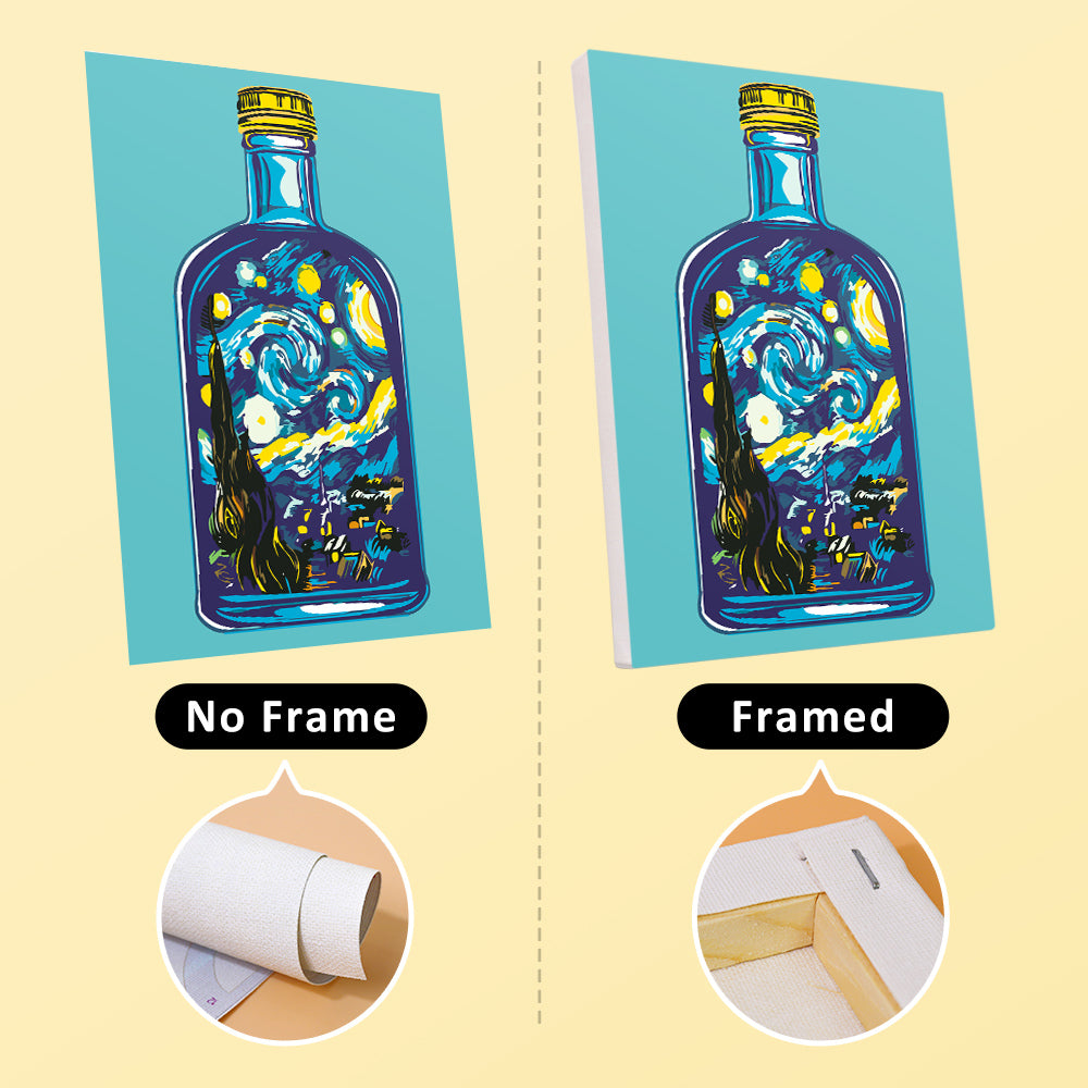 Blooming Bottles 6 Pack Mini Paint by Numbers Kit
