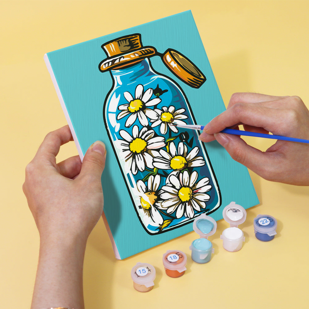 Blooming Bottles 6 Pack Mini Paint by Numbers Kit