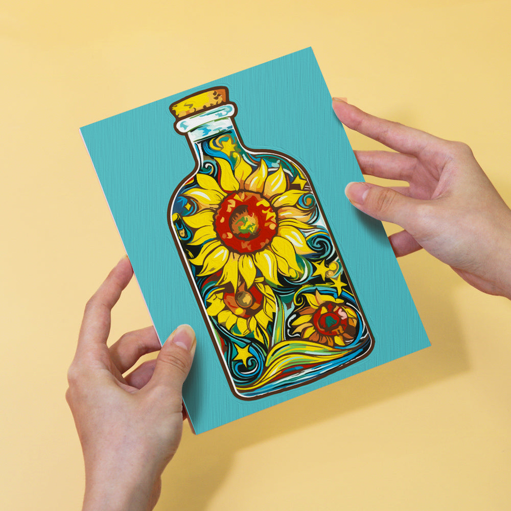 Blooming Bottles 6 Pack Mini Paint by Numbers Kit