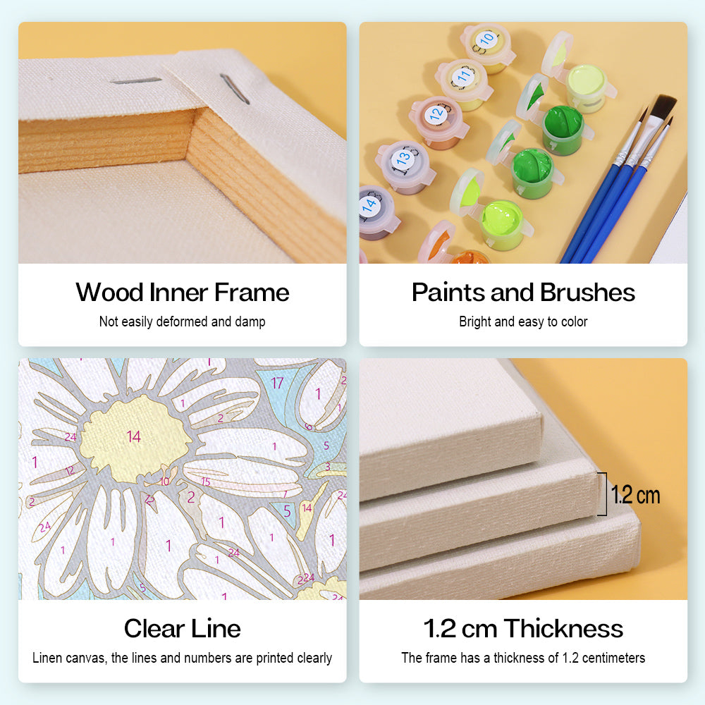 Blooming Bottles 6 Pack Mini Paint by Numbers Kit