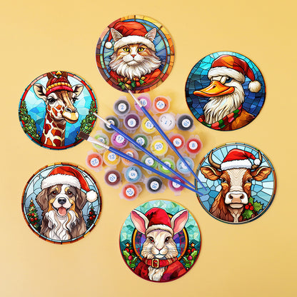 6 Piece Christmas Coaster Set V1