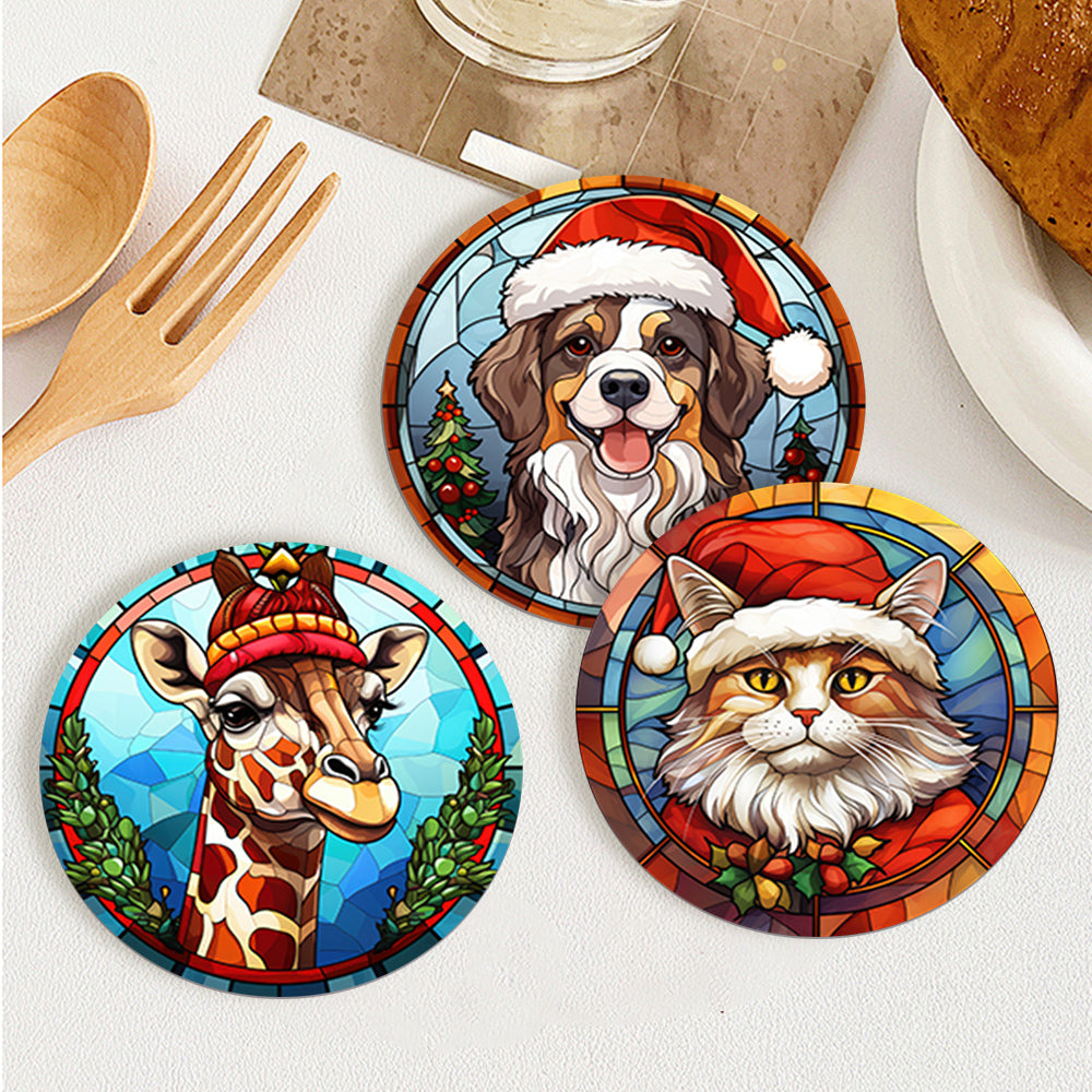 6 Piece Christmas Coaster Set V1