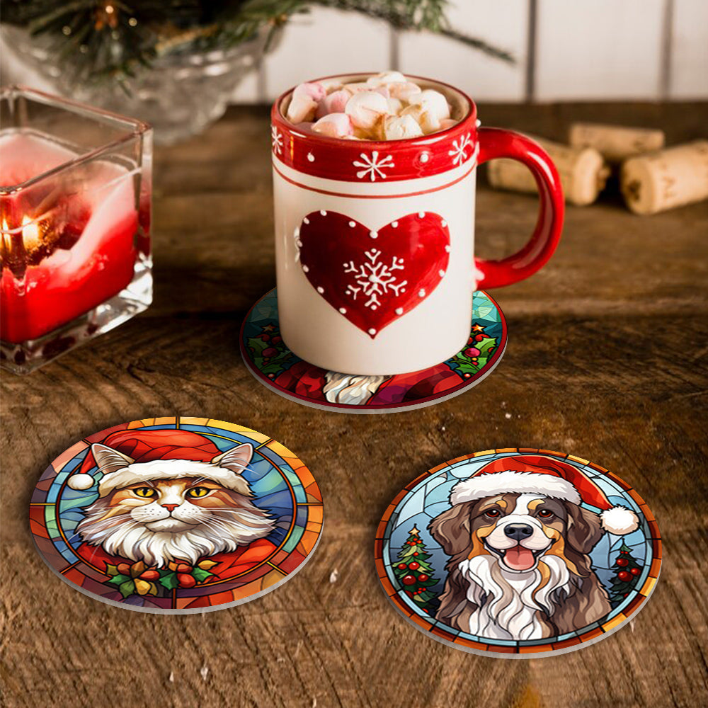 6 Piece Christmas Coaster Set V1