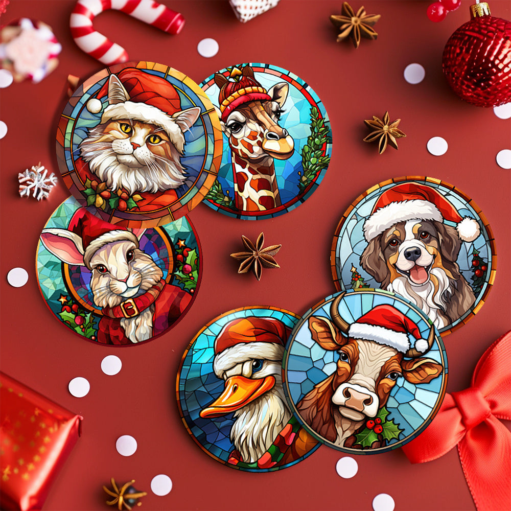 6 Piece Christmas Coaster Set V1