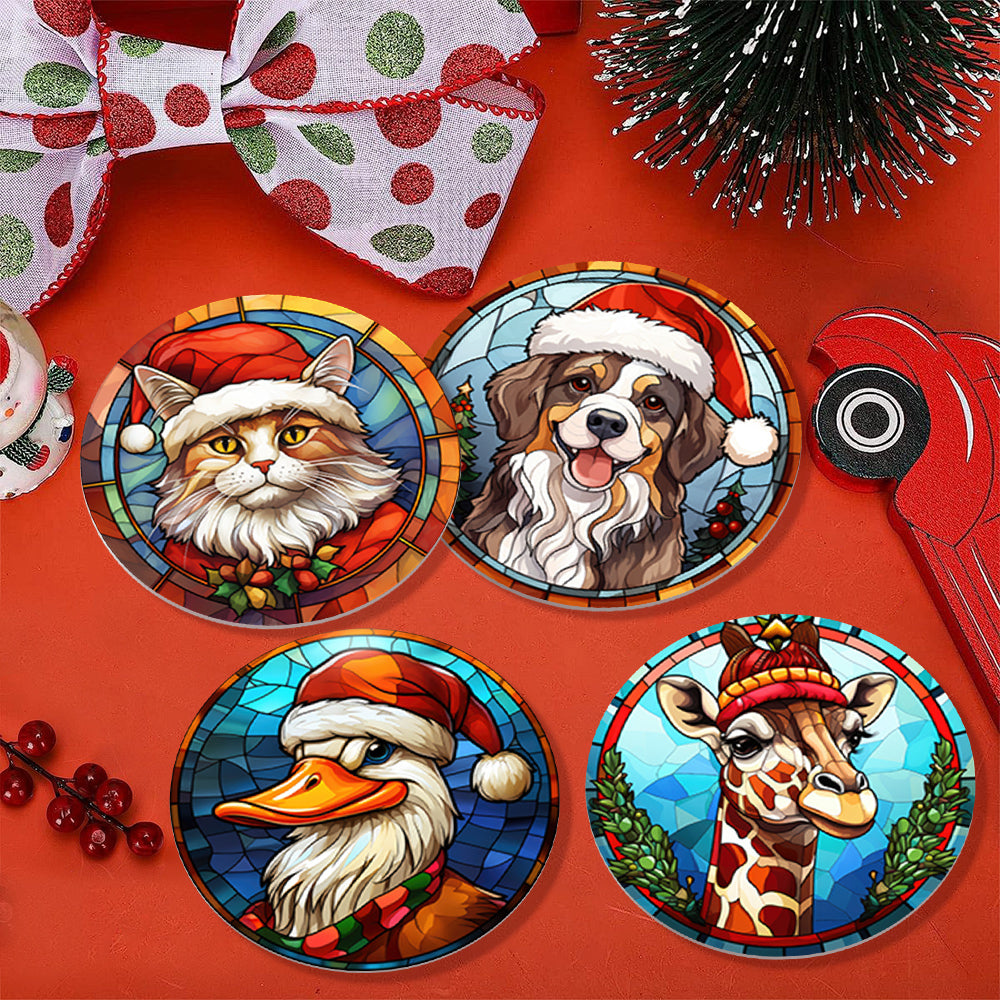 6 Piece Christmas Coaster Set V1