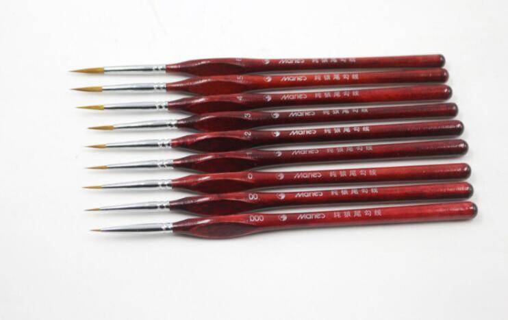 9 pcs/set Wolf Hair Brush Pens