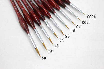 9 pcs/set Wolf Hair Brush Pens