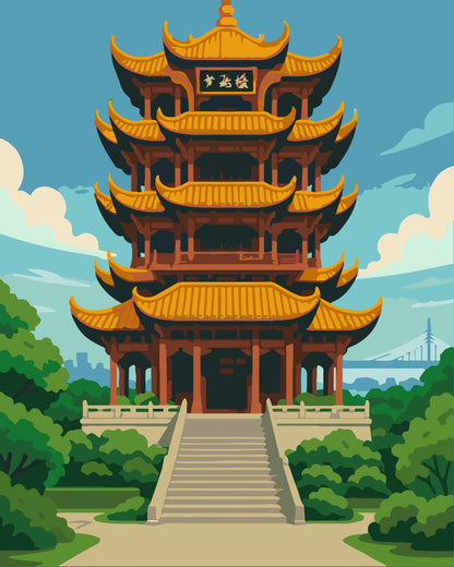 Yelow Crane Tower Set 3