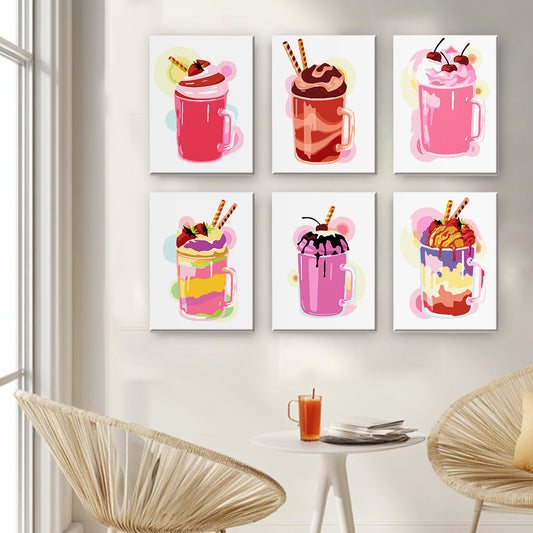 Golden Glow Refreshers 6 Pack Mini Paint by Numbers Kit