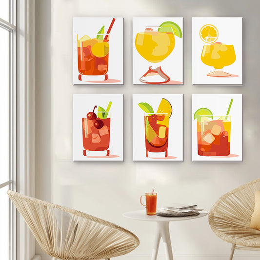 Juicy Paradise 6 Pack Mini Paint by Numbers Kit