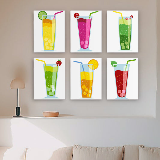 Tropical Breeze 6 Pack Mini Paint by Numbers Kit
